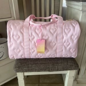 NWT Stoney Clover Lane X Target Quilted
Pink hearts Duffle Bag